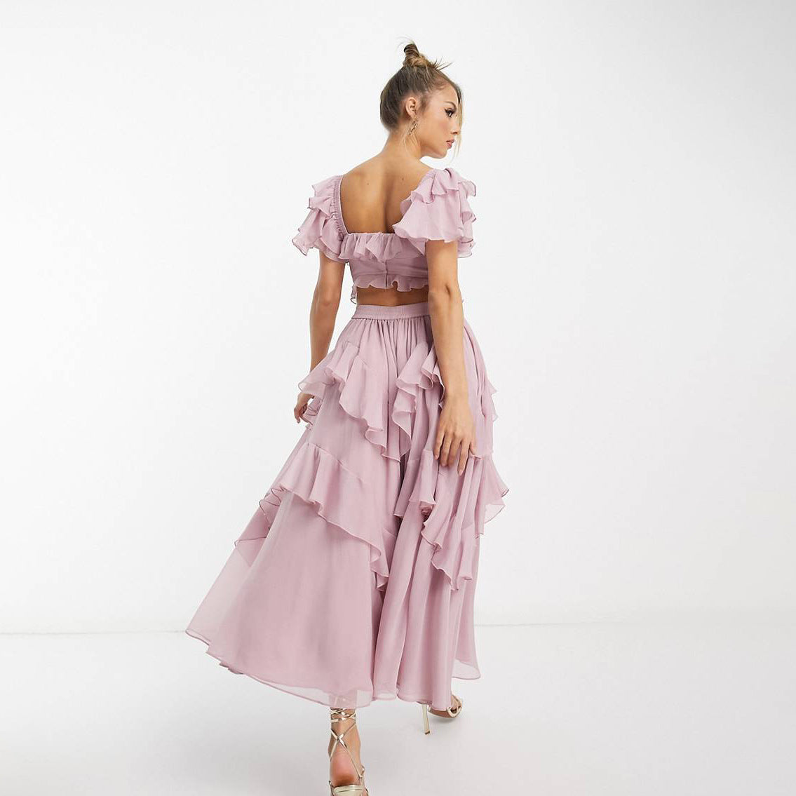 Robe longue romantique