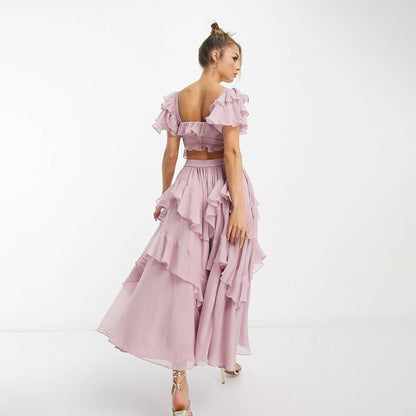 Robe longue romantique