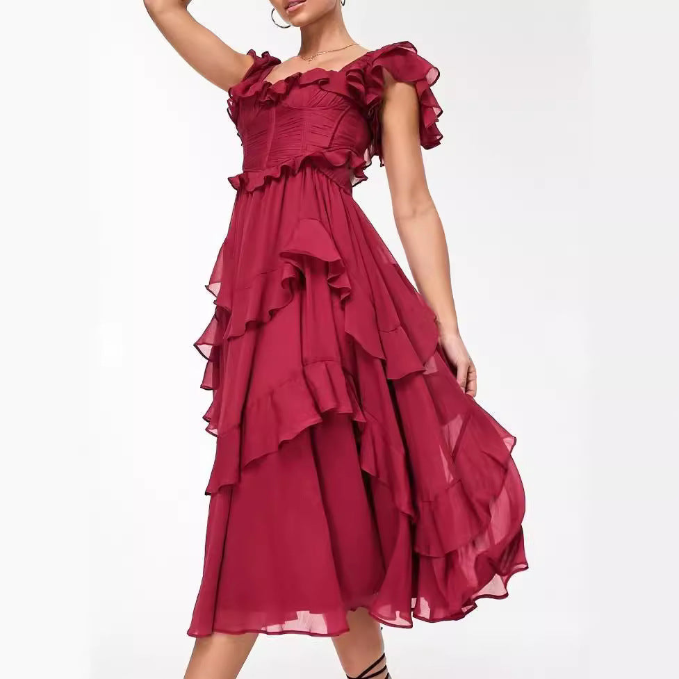 Robe longue romantique