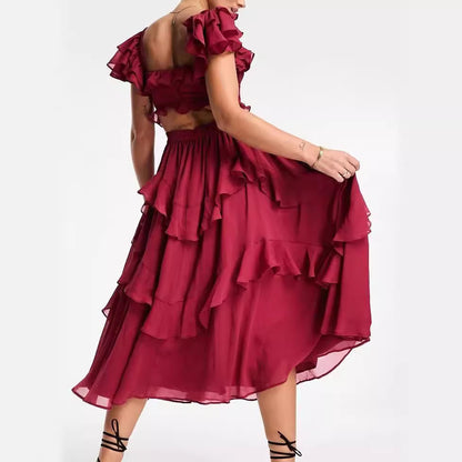 Robe longue romantique