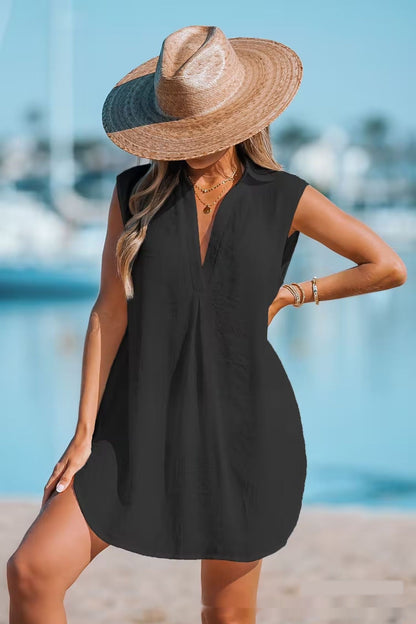 Robe Longue Fluide Sans Manches