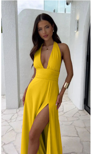 Robe Longue Dos Nu Fendue