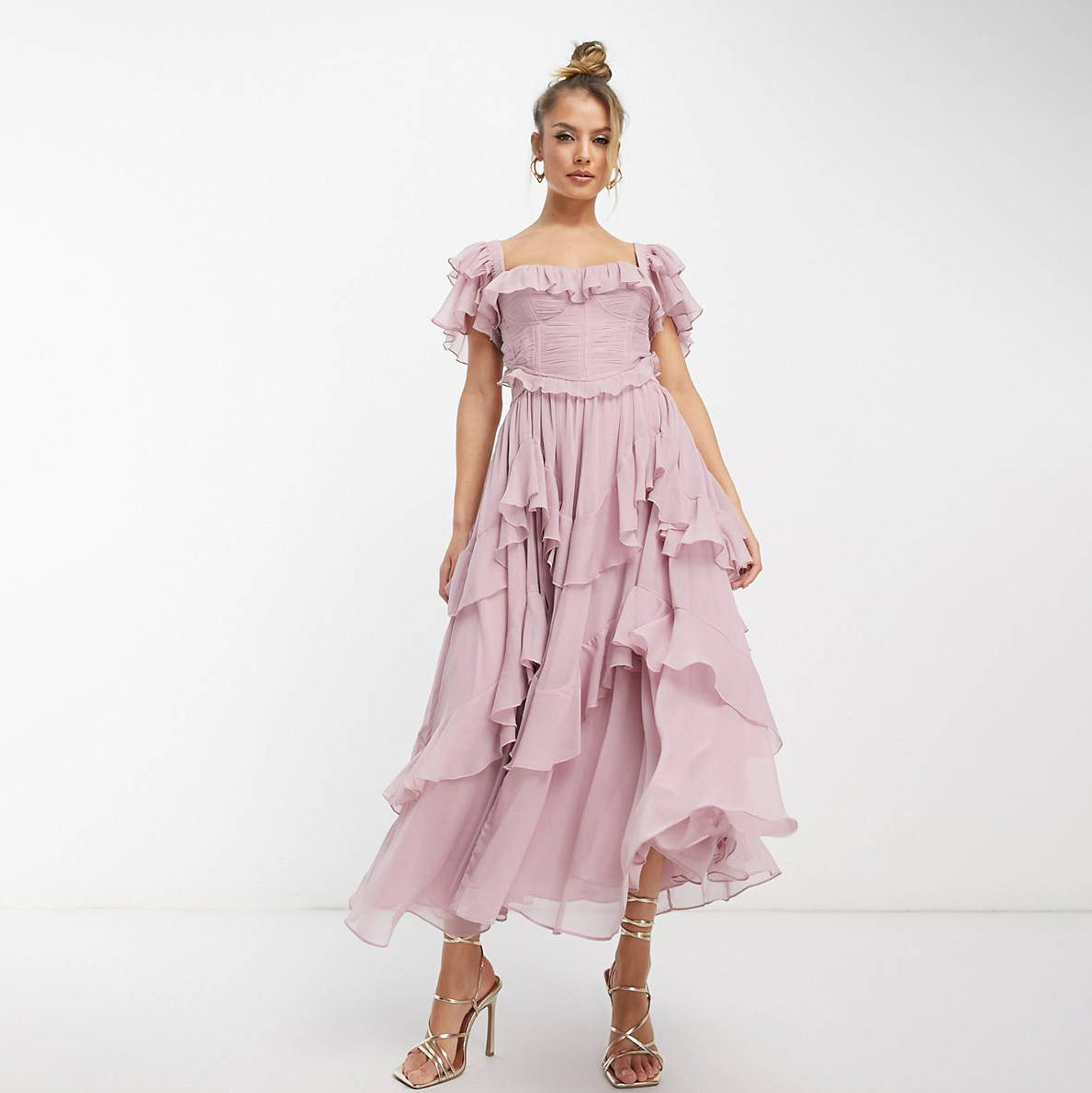 Robe longue romantique
