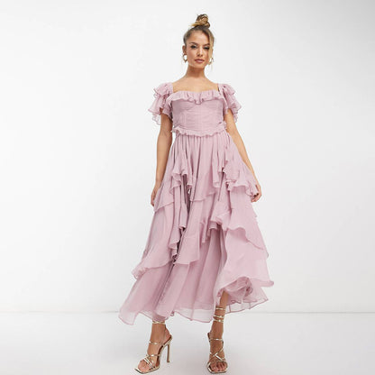 Robe longue romantique