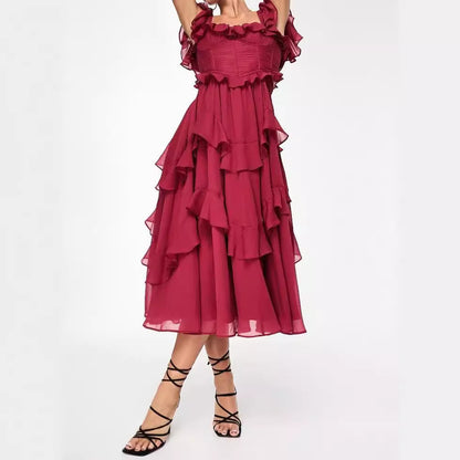 Robe longue romantique
